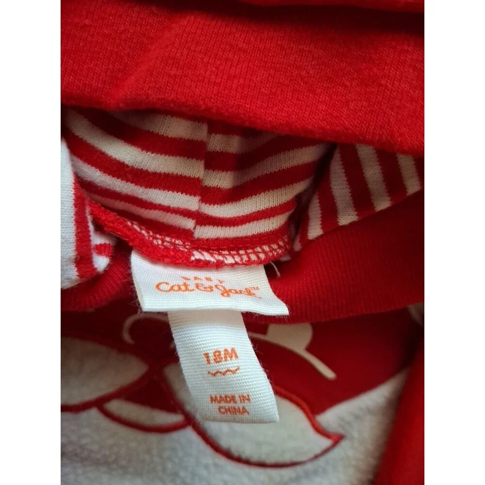 Cat & Jack Santa 2 Piece Hooded Outfit 18 months